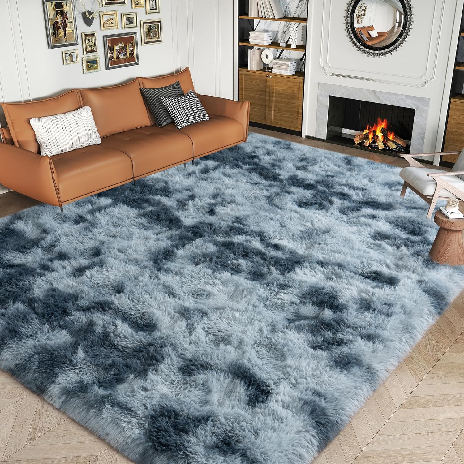 Large 8x10 Area Rugs for Living Room - Plush Fluffy Carpet