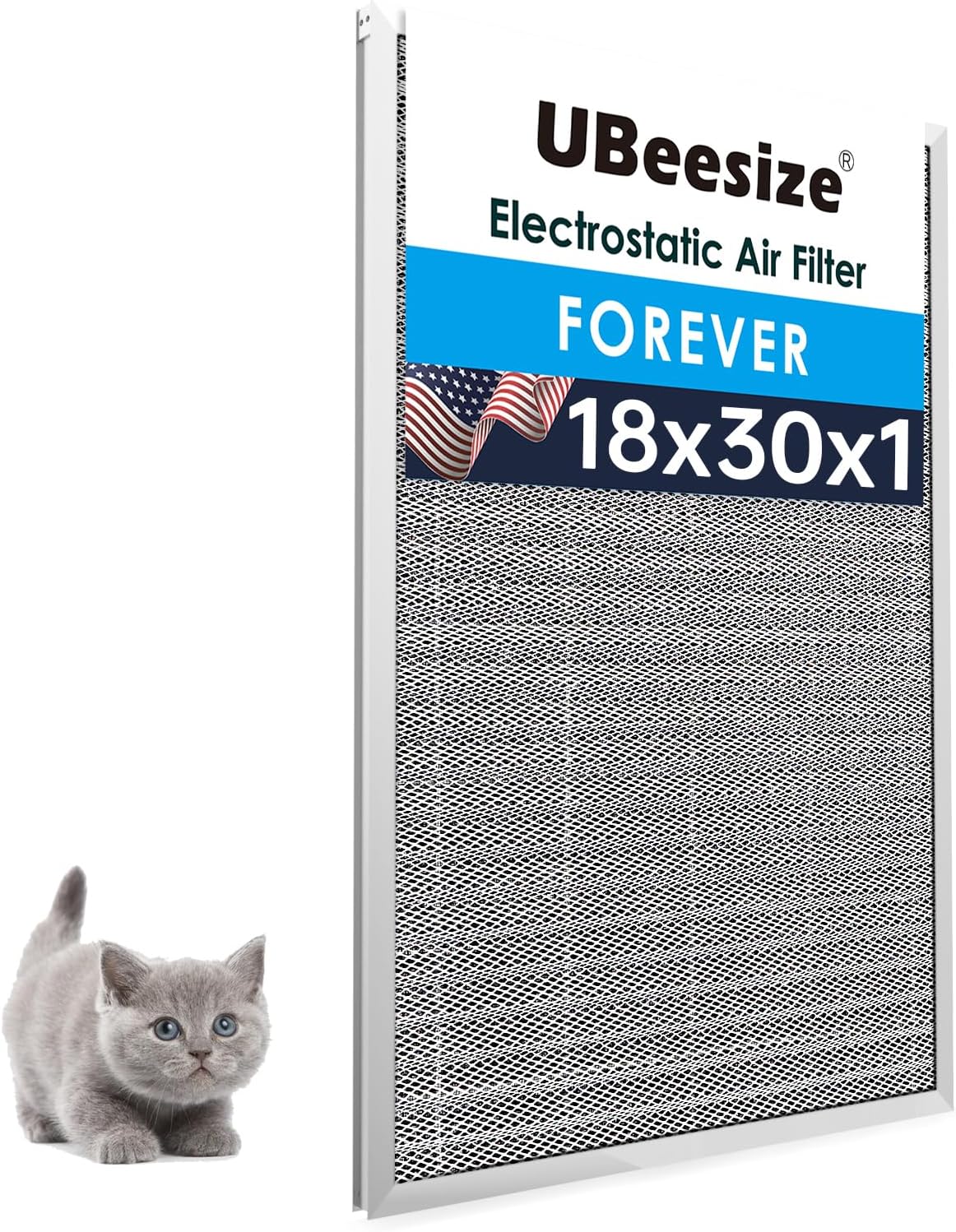 UBeesize Reusable Electrostatic Air Filter for HVAC Systems