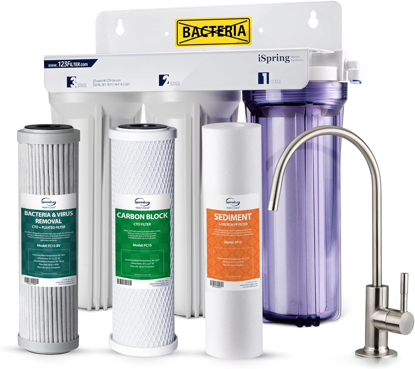 iSpring US31-BV Under Sink Water Filtration System for Pure Water