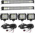 LED Light Bar Kits 20in Slim Bars + 4in Pods - 24V Work Lighting