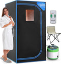 SereneLife Portable Steam Sauna for Home - Compact In-Home Steam Spa