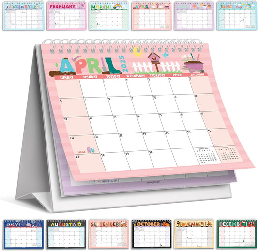 2025 Desk Calendar - Compact & Stylish Design!