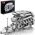 Mould King V8 Engine Building Sets Model Kit - Functional Twin Turbo