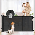 Reinforced 56in Retractable Baby Gate - Mesh Safety Barrier
