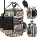 Baseball Bucket Bag Coaching Accessories Organizer - Large Capacity