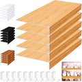 Foamed PVC Wire Shelf Covers 35x16 in - Wood Color Decorative Rack Top