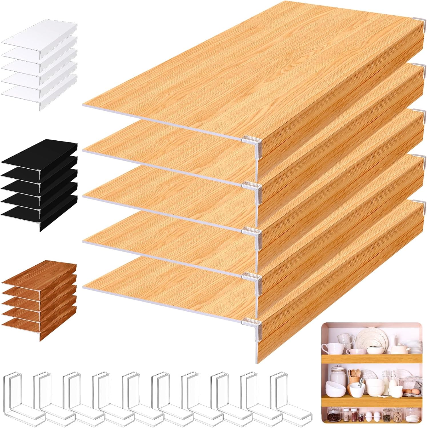 Hoolerry Wire Shelf Covers for Stylish Kitchen and Closet Decor