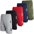 Boys Mesh Active Athletic Basketball Shorts 5-Pack - Performance