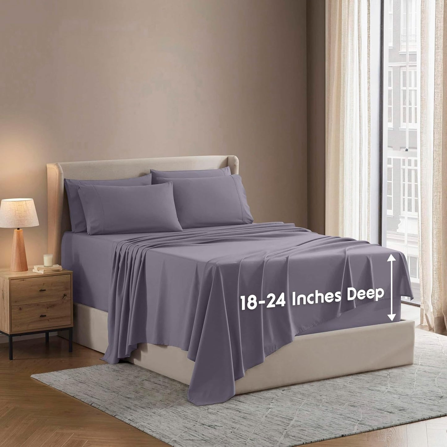 Nestl Extra Deep Full Sheet Set - Luxury Hotel Quality Bedding