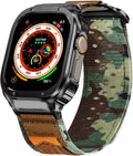 Stainless Steel Case & Nylon Band for Apple Watch - Rugged Protection
