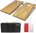 Regulation Size Wooden Cornhole Boards Set 4 ft x 2 ft - Stained using
