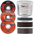 TOPHDY 27pcs Angle Grinder Wheel Set - Ultimate Steel Grinding & Cutting Kit!