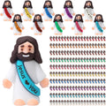 Mini Jesus Figures 300 Pcs - Colorful Rubber Easter & Party Favors