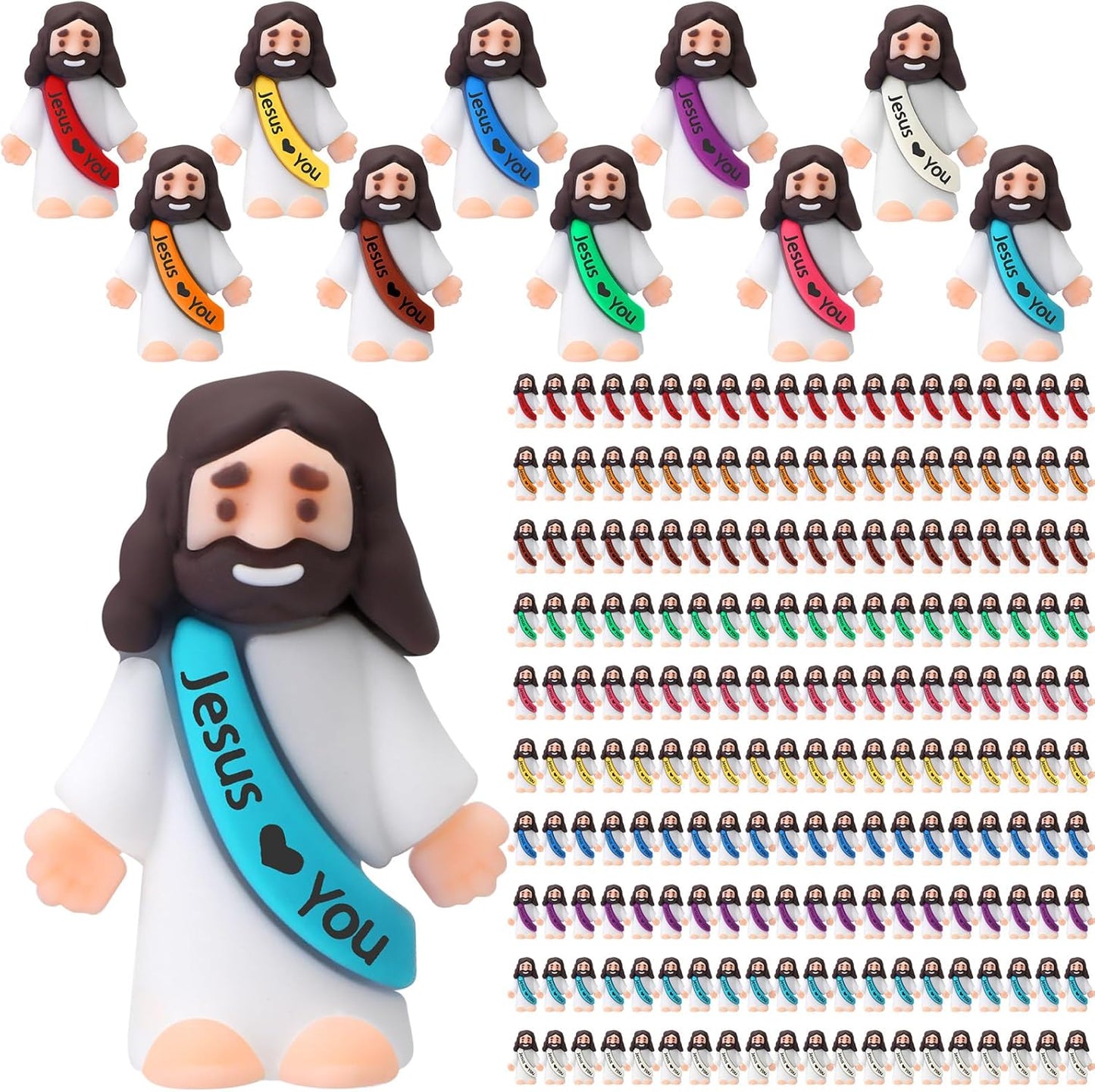 Mini Jesus Figures for Easter Egg Stuffers and Religious Parties