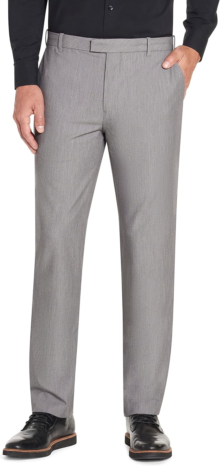 Van Heusen Men's Flex Flat Front Straight Fit Pant for Comfort
