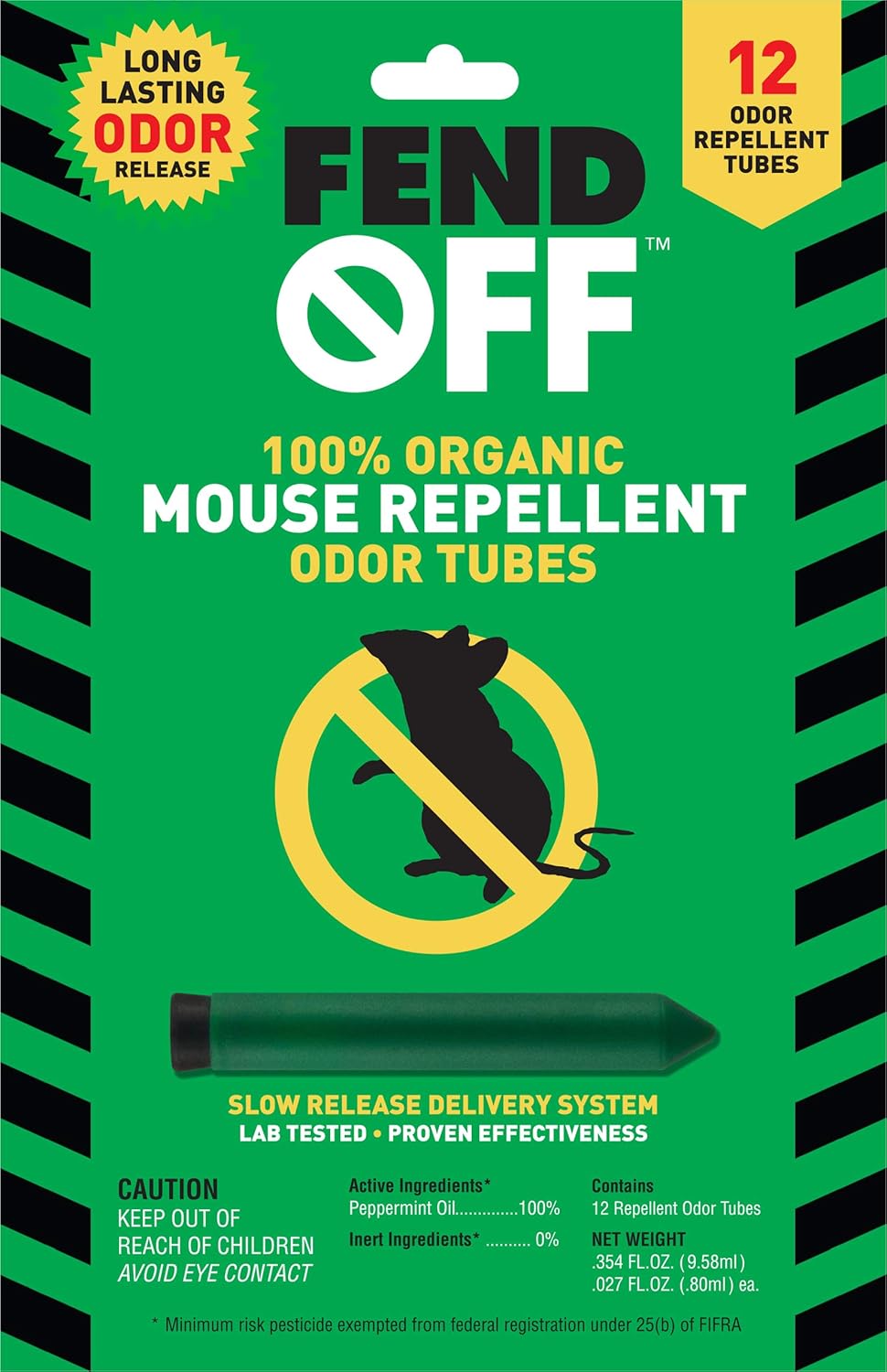 12 Pack Organic Mouse Repellent - Protect with Luster