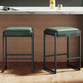 VASAGLE EKHO Collection Counter Height Bar Stools Set of 2 - Forest