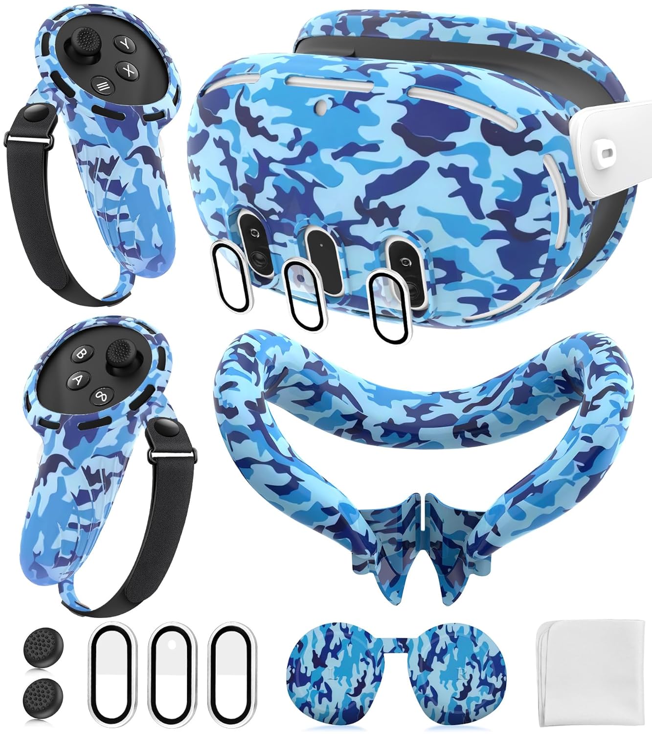 Silicone Cover Set for Meta Quest 3 Accessories - Full Protection