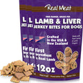 Real Meat Dog Treats - Bite-Sized Air-Dried Lamb & Liver Jerky