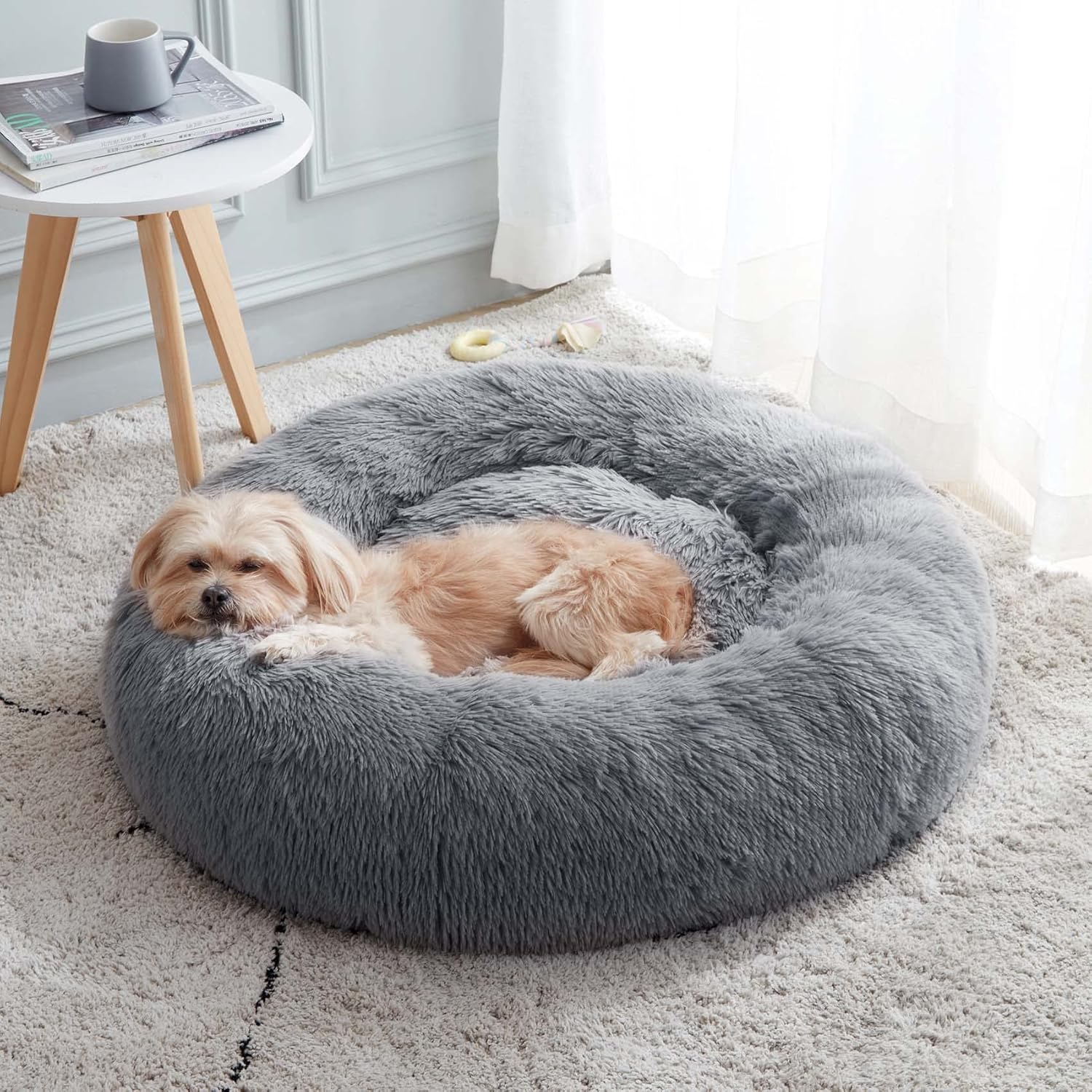 Calming Dog & Cat Donut Cuddler Bed for Cozy Comfort