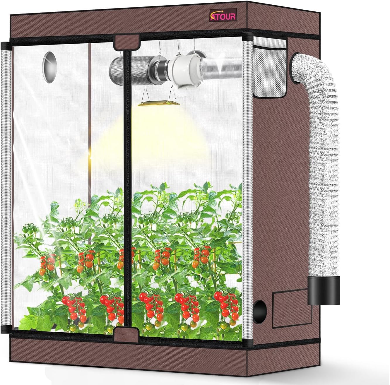 High Reflective Mylar 4x2 Grow Tent for Indoor Plant Growth