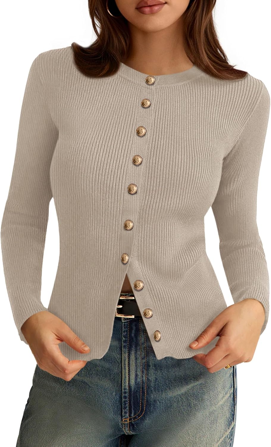 PRETTYGARDEN Womens Lightweight Cardigan Sweater for Fall Fashion