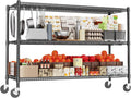 Heavy Duty Shelving 60in x 24in x 51.6in Garage Shelving Unit - Mobile