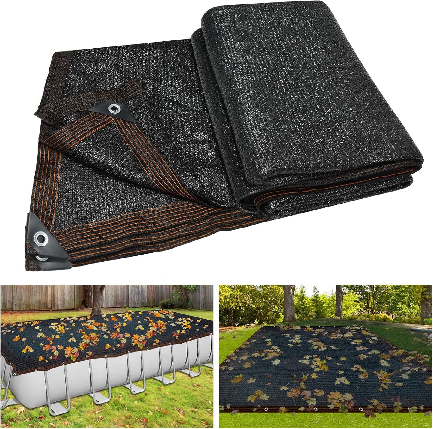 Legigo 23 X 39 Ft Pool Leaf Net Cover for Inground Pools