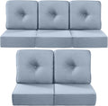 Luxury 22x24/22x25 6-Inch Outdoor Cushions for Patio Set - Water