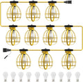 LEDIARY 100FT Construction String Lights with 10 Bulbs - Bright