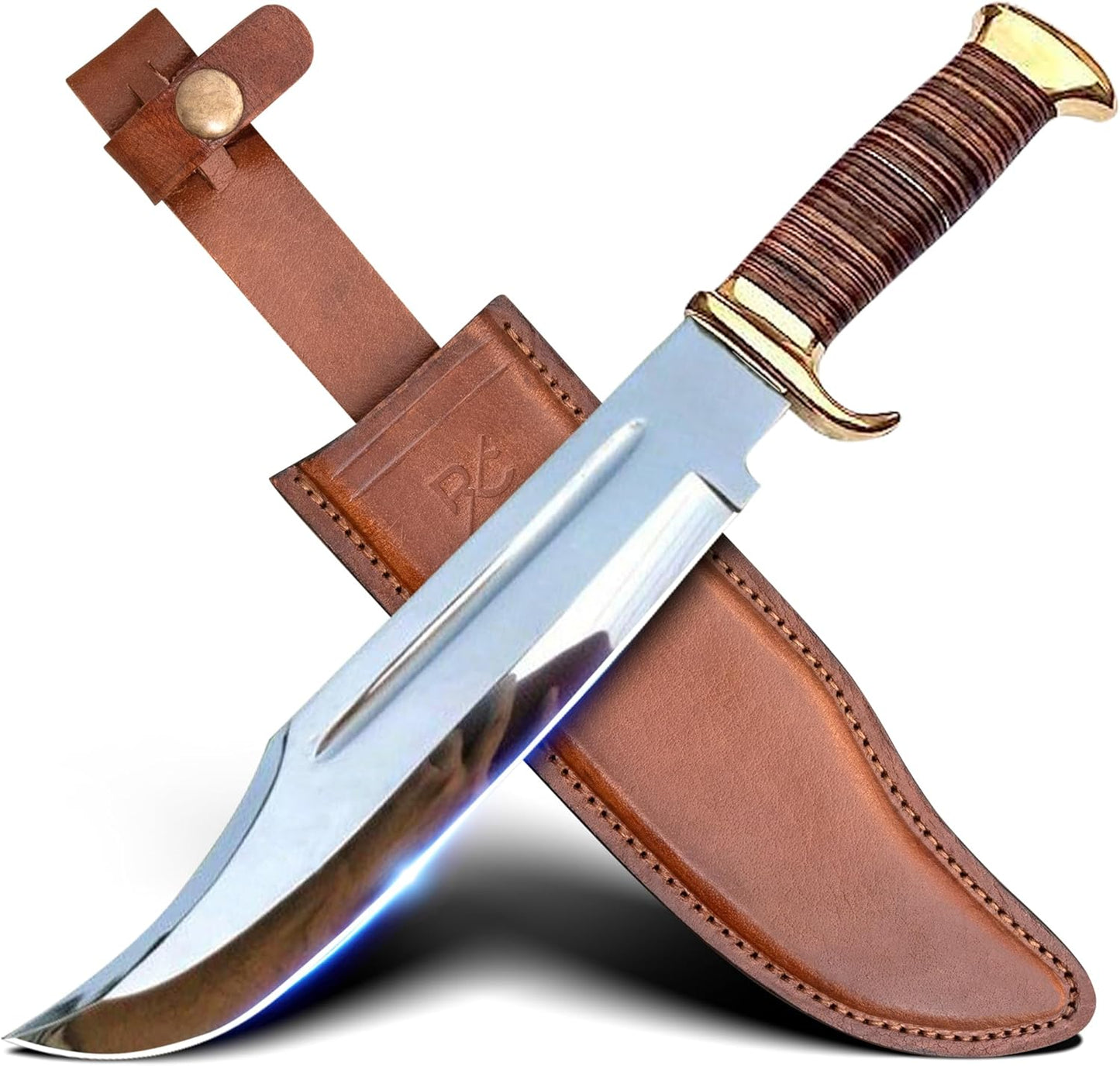 14 in Crocodile Dundee Fixed Blade Bowie Knife for Survival