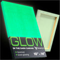 Glow in The Dark Canvas Boards 2 Pack - Neon-Ready Painting Panels