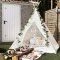 Huge Lace Teepee Tent 85 in Height - Spacious Luxury Play & Party Tent