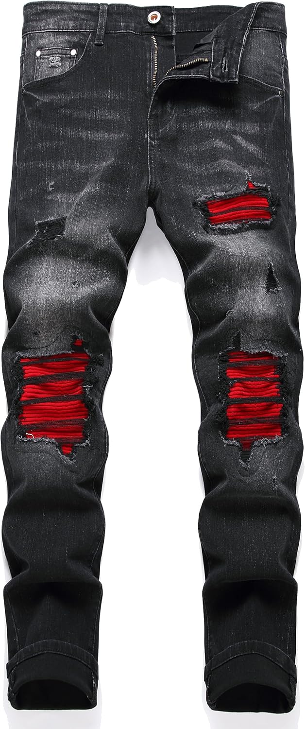 RXXKKK Men's Classic Zipper Biker Regular Fit Flex Jean Review