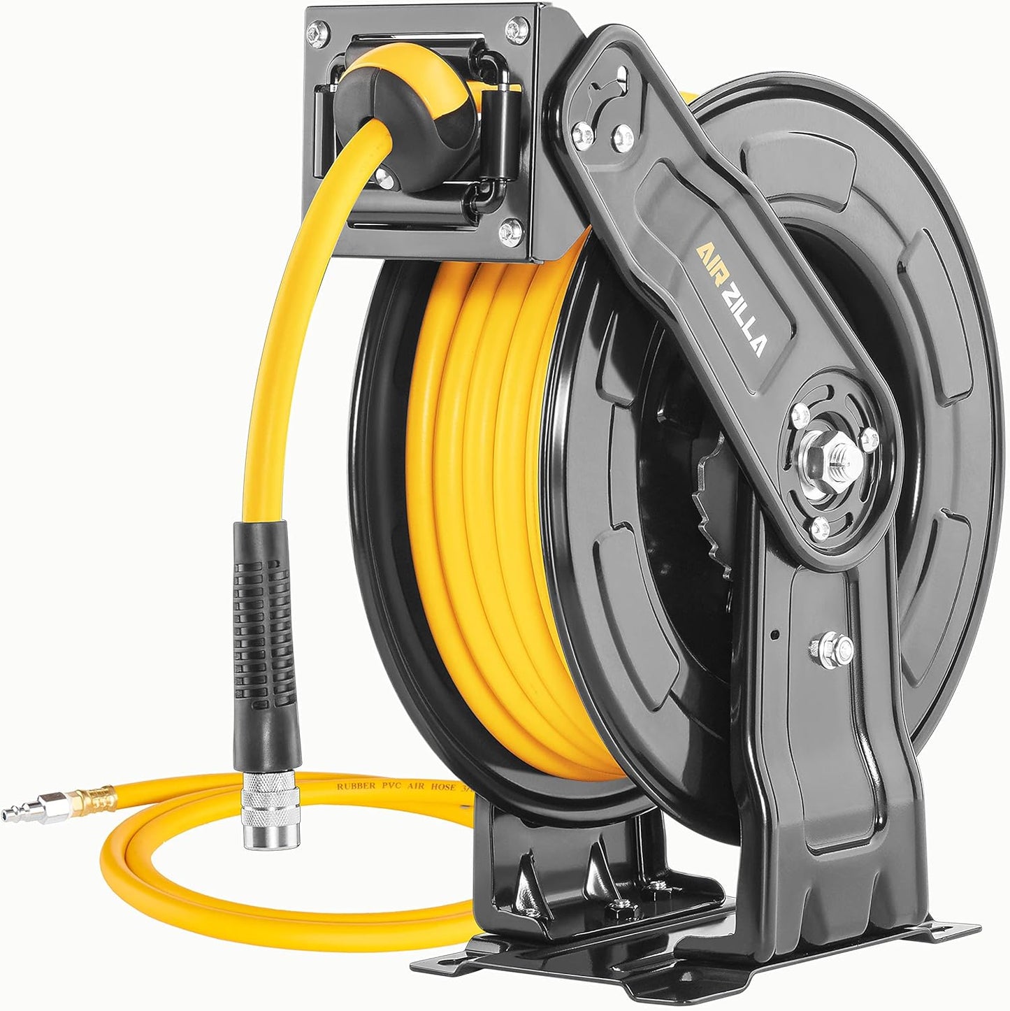 Premium Steel Retractable Air Hose Reel with Dual Arm Design