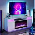 70 BELLEZE Fireplace TV Stand - LED Light & Electric Heater