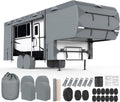 5th Wheel RV Cover for 29ft-33ft Campers, 8-Layer UV Protection