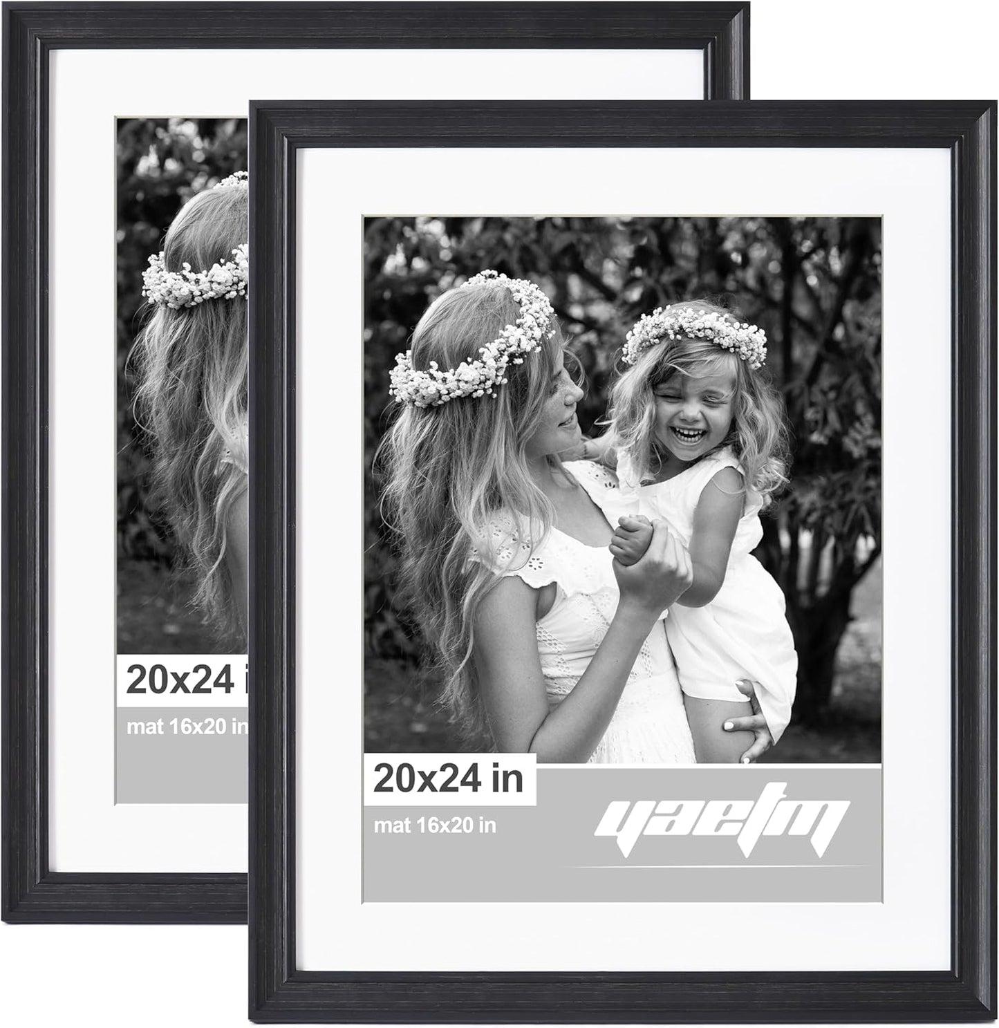 Yaetm 20x24 Picture Frame Set of 2 for Wall Gallery Decor