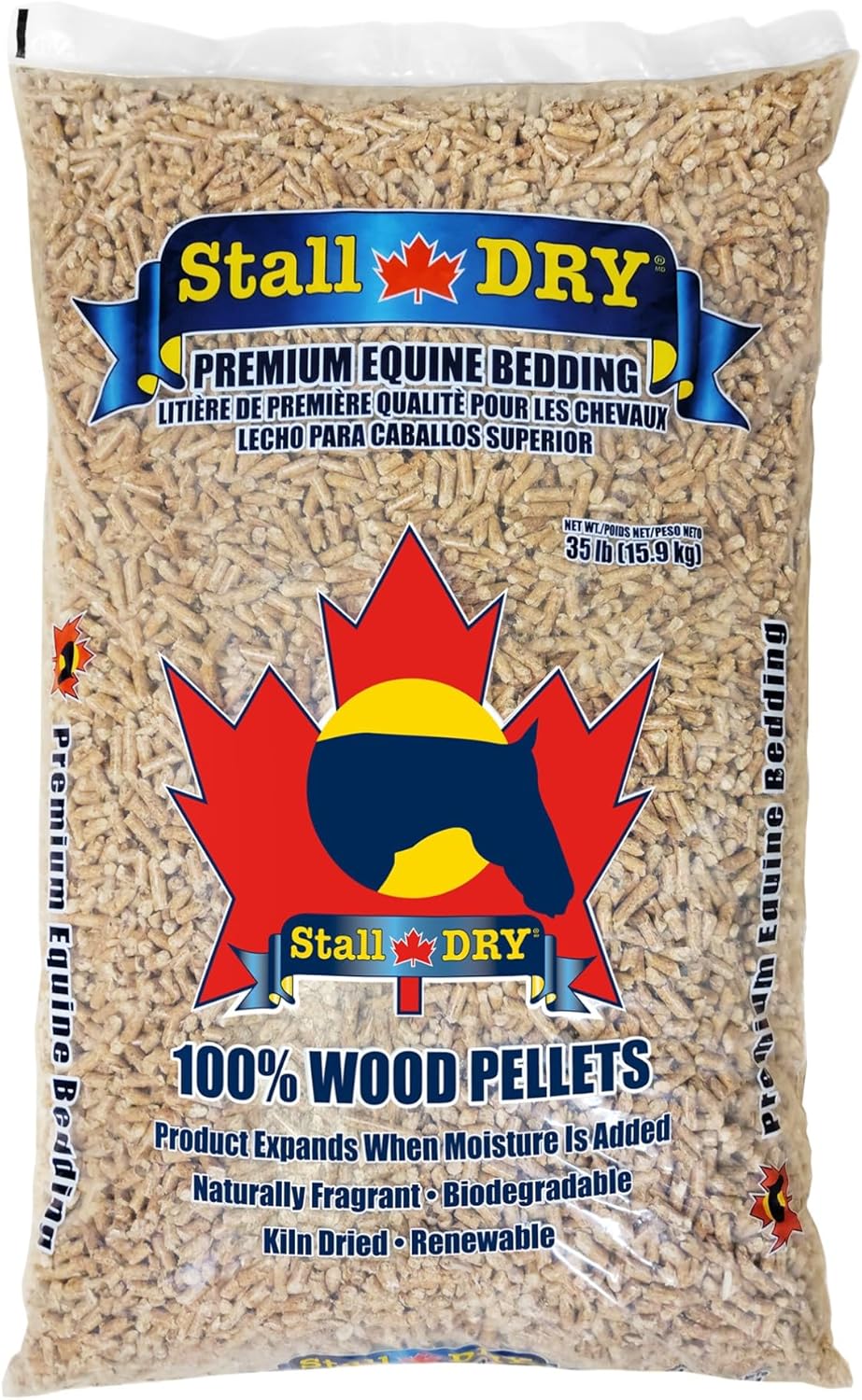 Stall Dry Premium Equine Bedding Pellets for Healthier Stalls