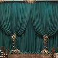 20ft x 10ft Wrinkle Free Hunter Green Wedding Backdrop Curtains