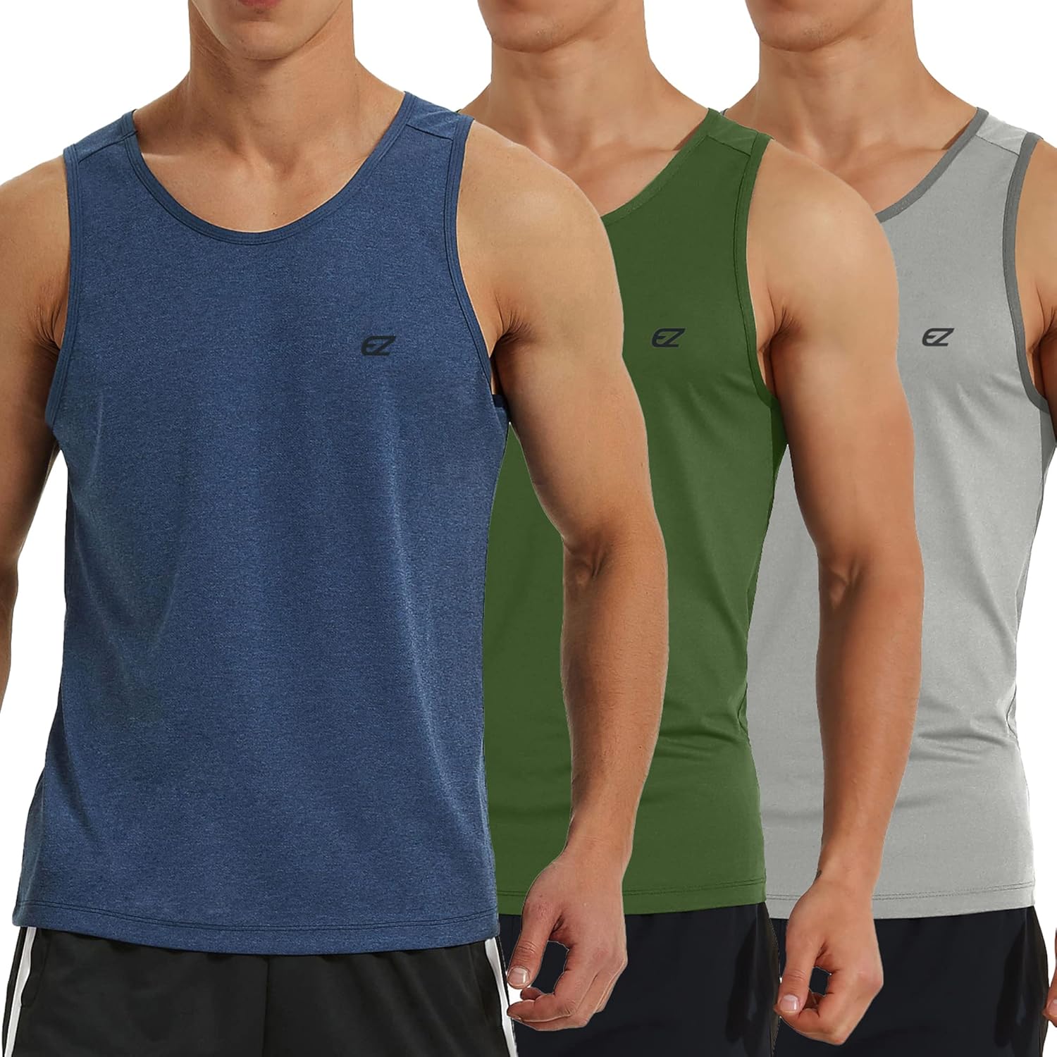 EZRUN Men's Tank Tops for Quick Dry Workout and Fitness Training