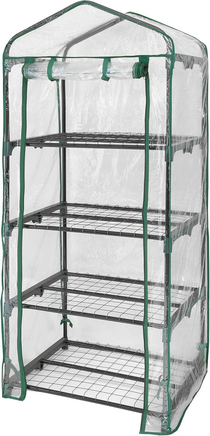Miracle-Gro Portable Mini Greenhouse - Easy Assembly, All-Season Grow House