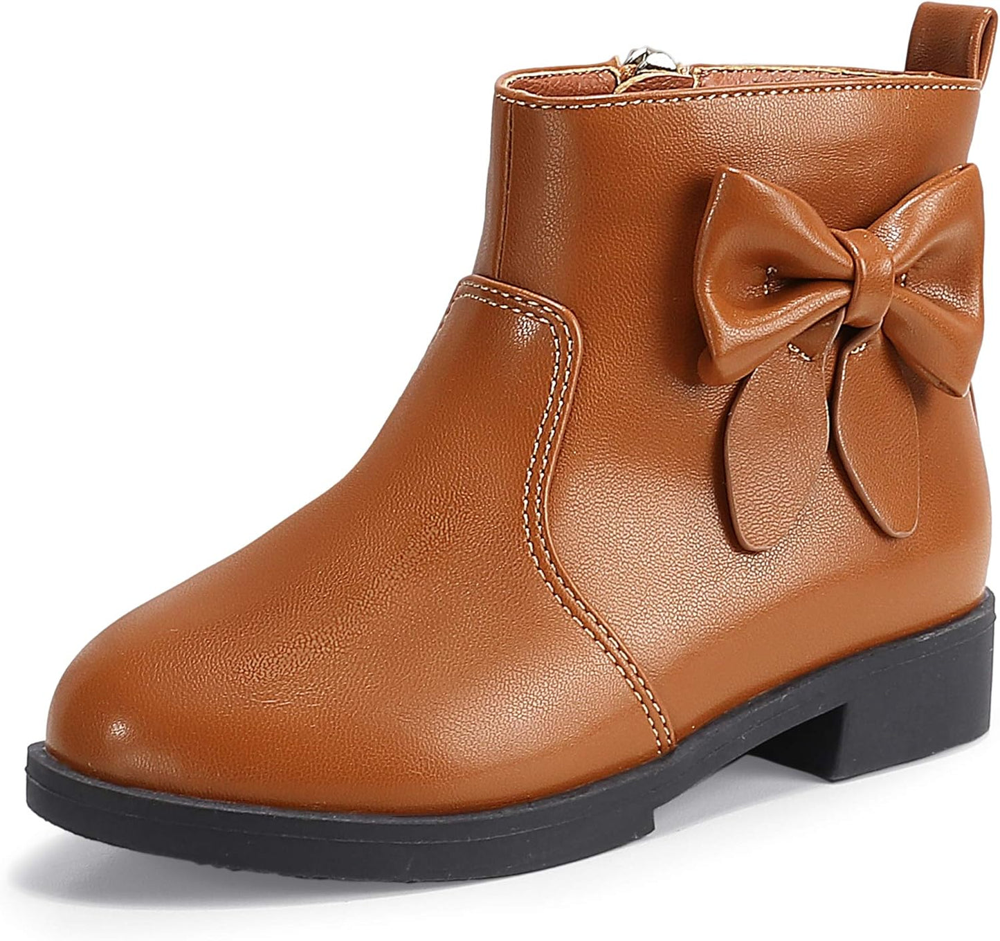 Sofia Sweet Short Ankle Boots for Girls with Bowknot Design