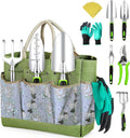 Heavy Duty Garden Tools 22 Pieces Floral Set - Rust Proof Durable Kit