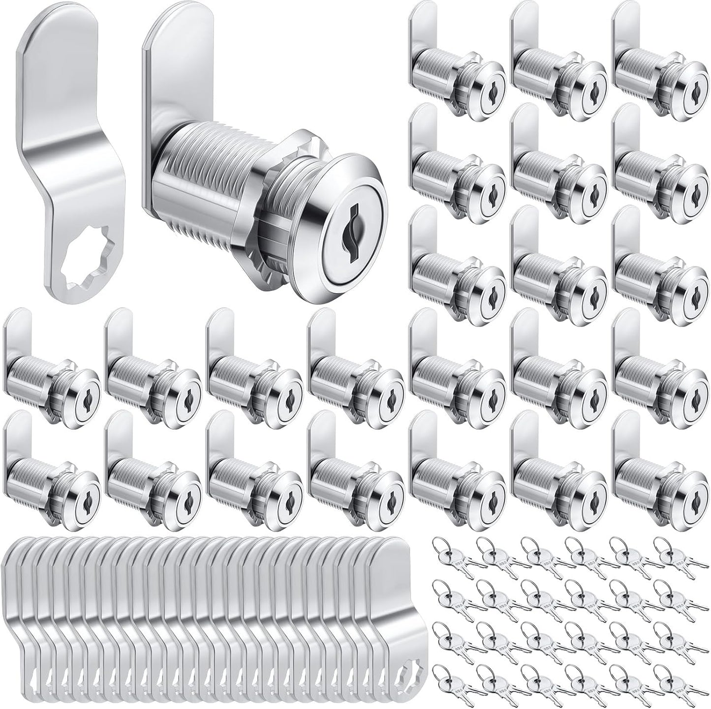 Kenning 24 Sets Cabinet Locks with Keys for Secure Storage