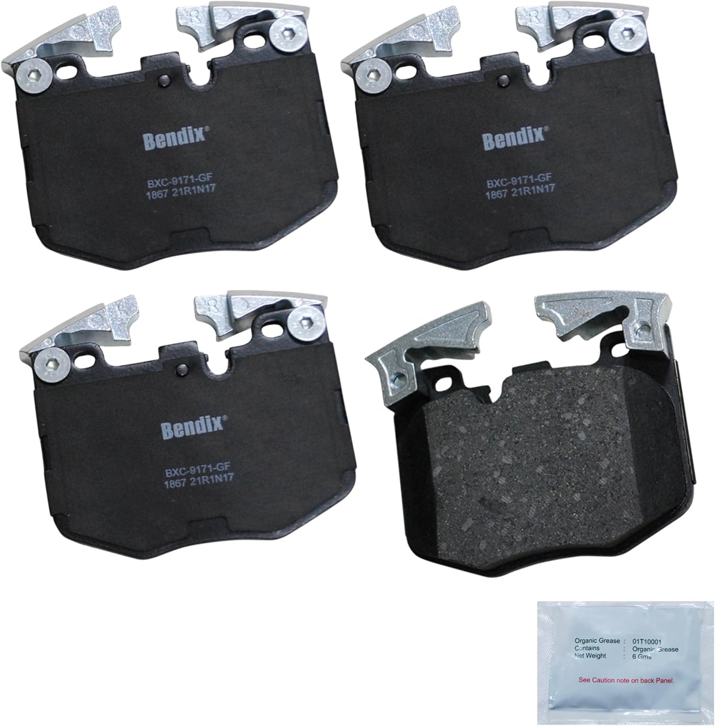 Bendix Priority1 CFC1867 Ceramic Front Brake Pads for BMW Models