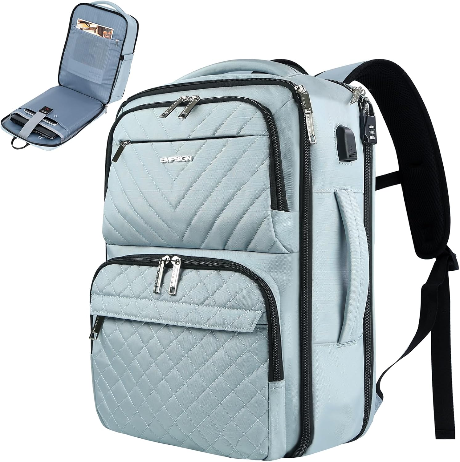 EMPSIGN Travel Backpack for Women - Large Carry On Backpack