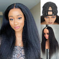Yaki Straight V Part Wig Human Hair 18 in - Beginner Friendly