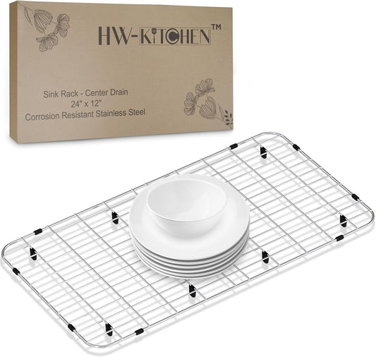 24 in x 12 in Stainless Steel Sink Protector for Kitchen Sink