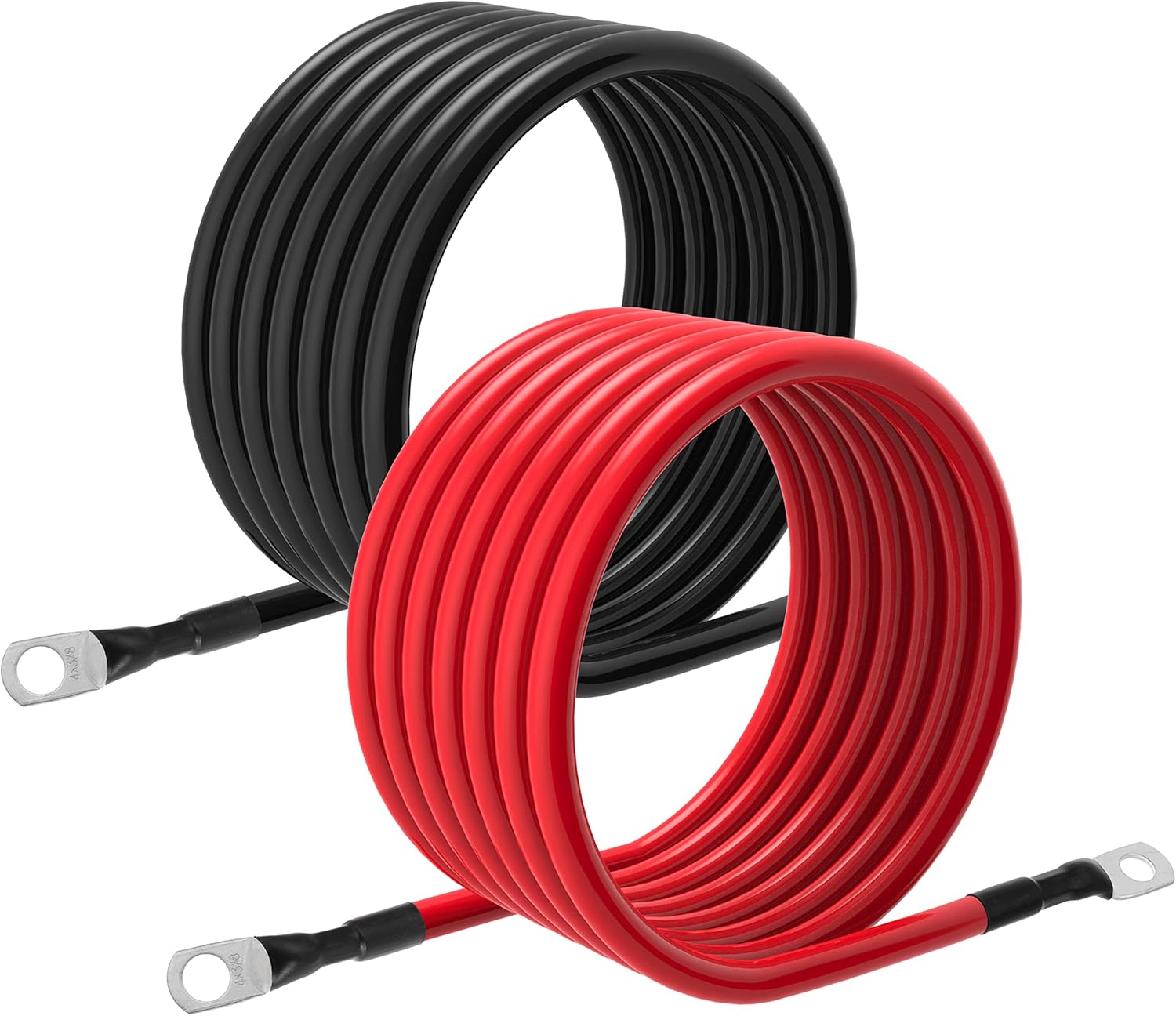 5 AWG Battery Cables for Solar Marine RV Car Truck 10FT